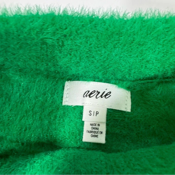 NWOT Aerie Flurry Crewneck Sweater Size Small Green - Picture 6 of 8